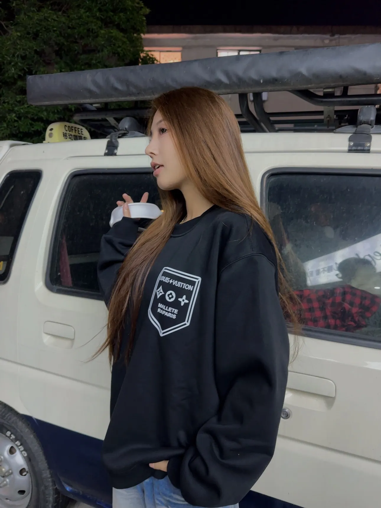 Louis Vuitton/Louis Vuitton shield crew neck sweatshirt